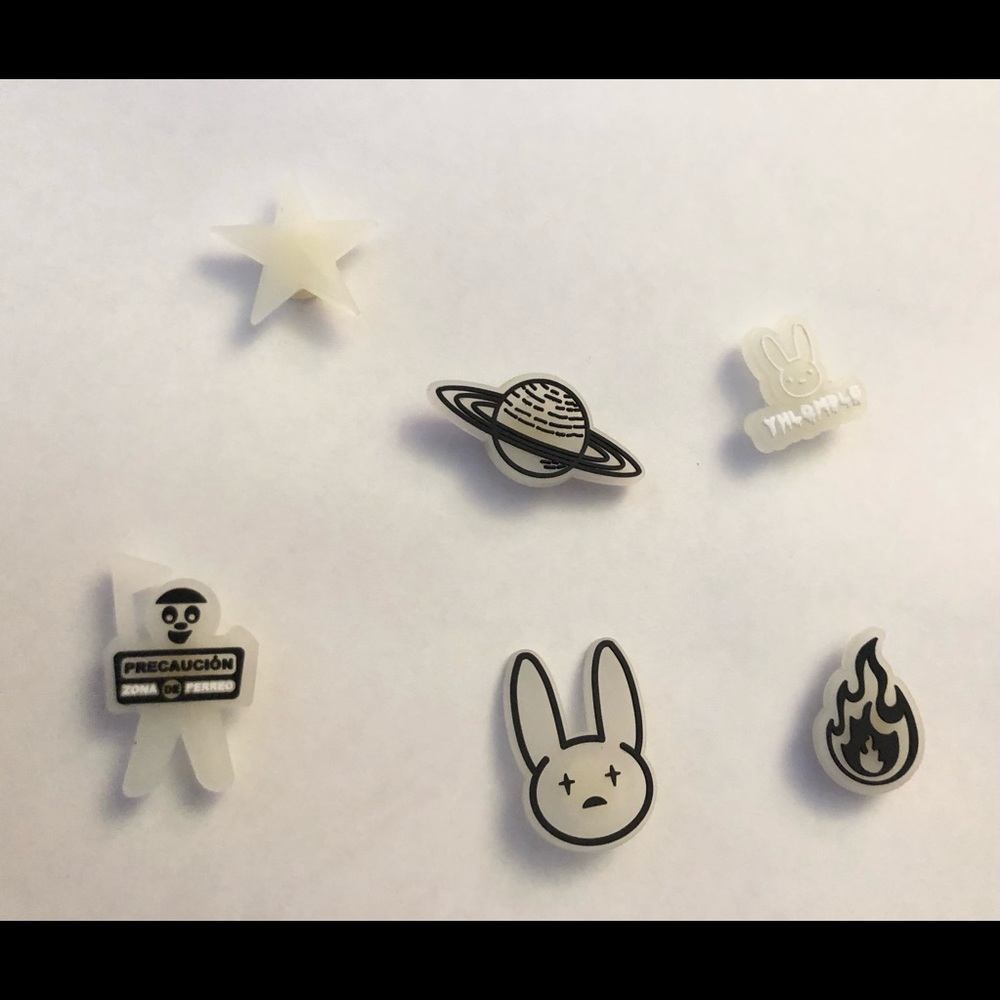 Bad bunny croc charms